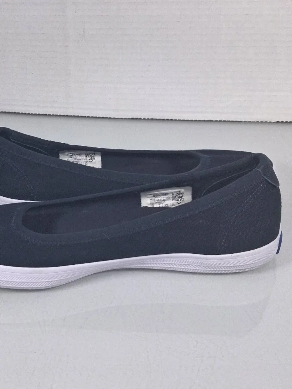 Keds Blue Canvas Slip On Shoes Loafers Women's Size 5.5 Comfort Flats